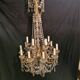Mid-19th century gilded bronze and crystal chandelier