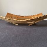 70s bamboo fruit basket