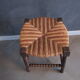 Antique mulched stool, turned feet