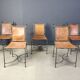 Spanish wrought iron dining chairs, 1960s