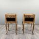 Pair of Louis XV style bedside tables in wood, 20th century
