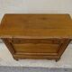 Small oak sideboard, 1 drop-down door and 1 drawer.