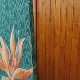 Large vintage fabric screen