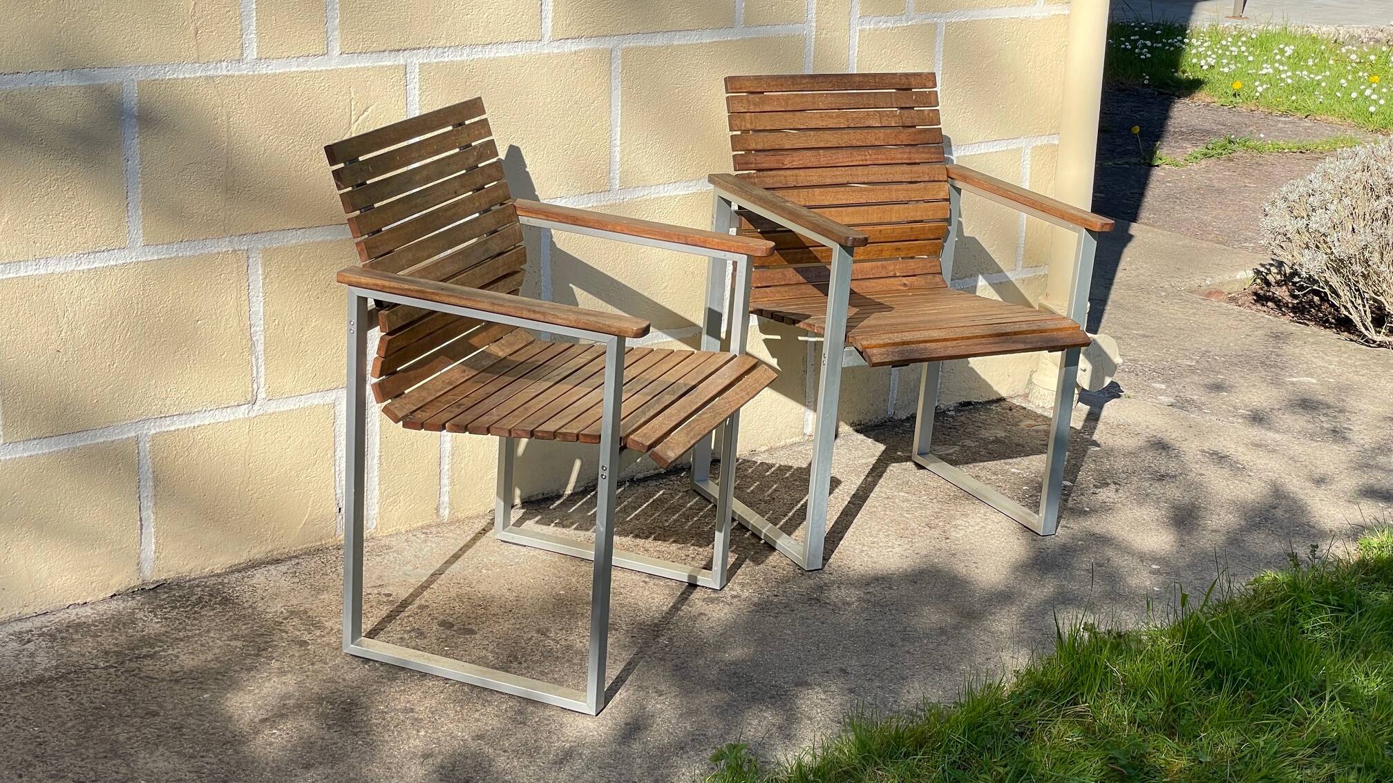 Paire de fauteuils esprit Karin Mobring Ikea