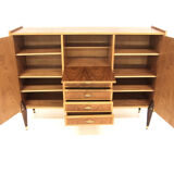 Scandinavian sideboard in teak and oak, Sweden, 1950