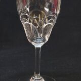 10 anciens verres a eau en cristal taillé art déco saint louis / baccarat