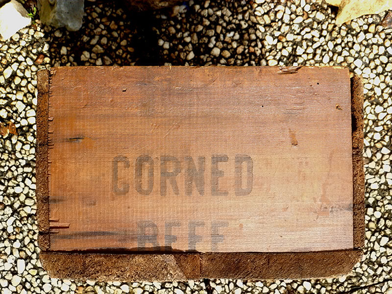 old wooden crate "Brazil"