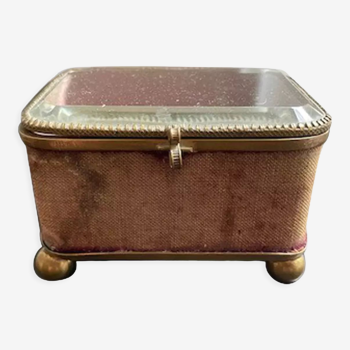 Napoleon III jewelry box beveled glass