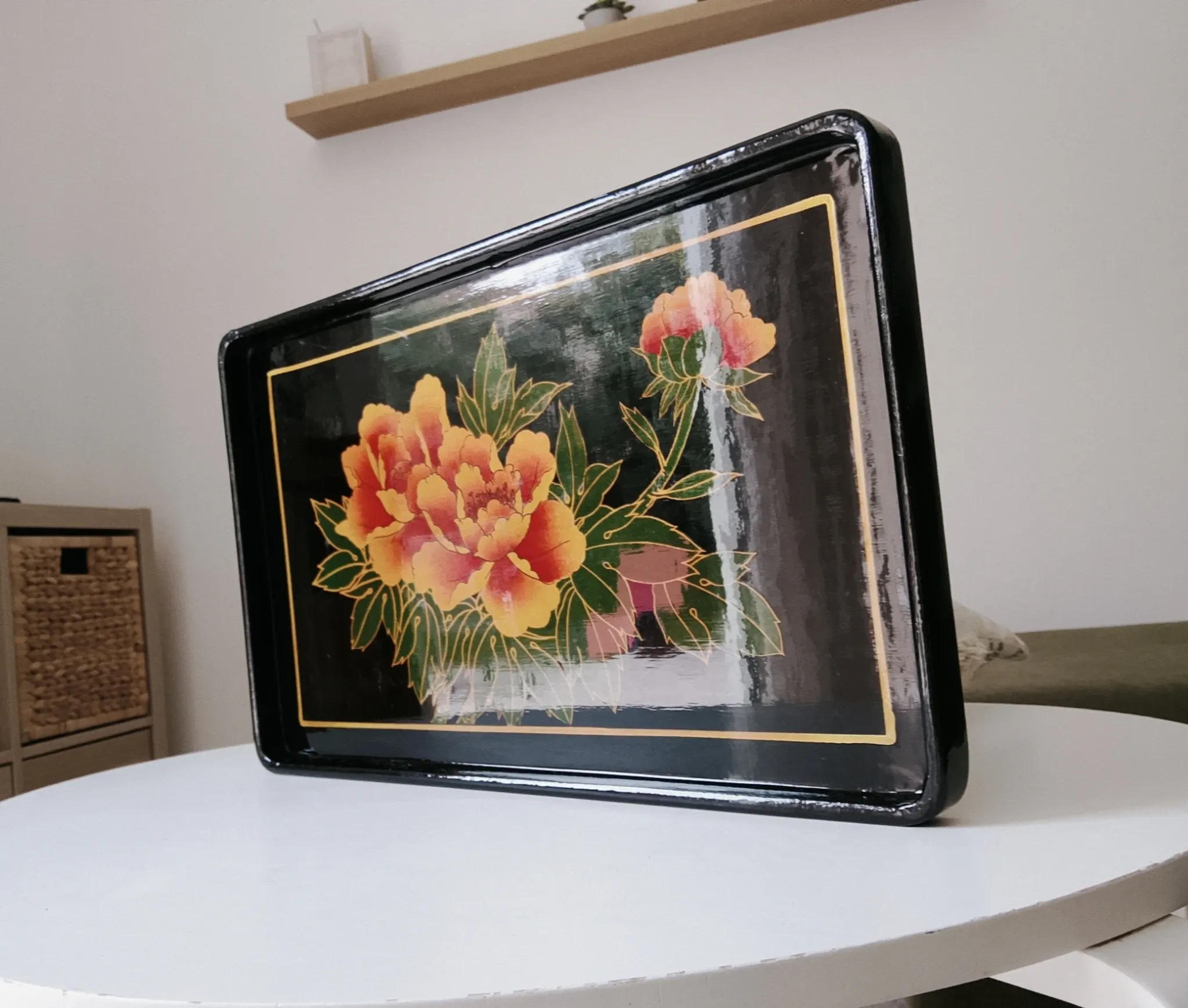 Vintage service platter in Japanese style from the 70s/80s.