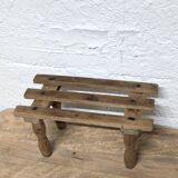 Wooden footrest