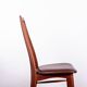 6 Danish chairs in teak and new leather, model "Eva" by Niels Koefoed.