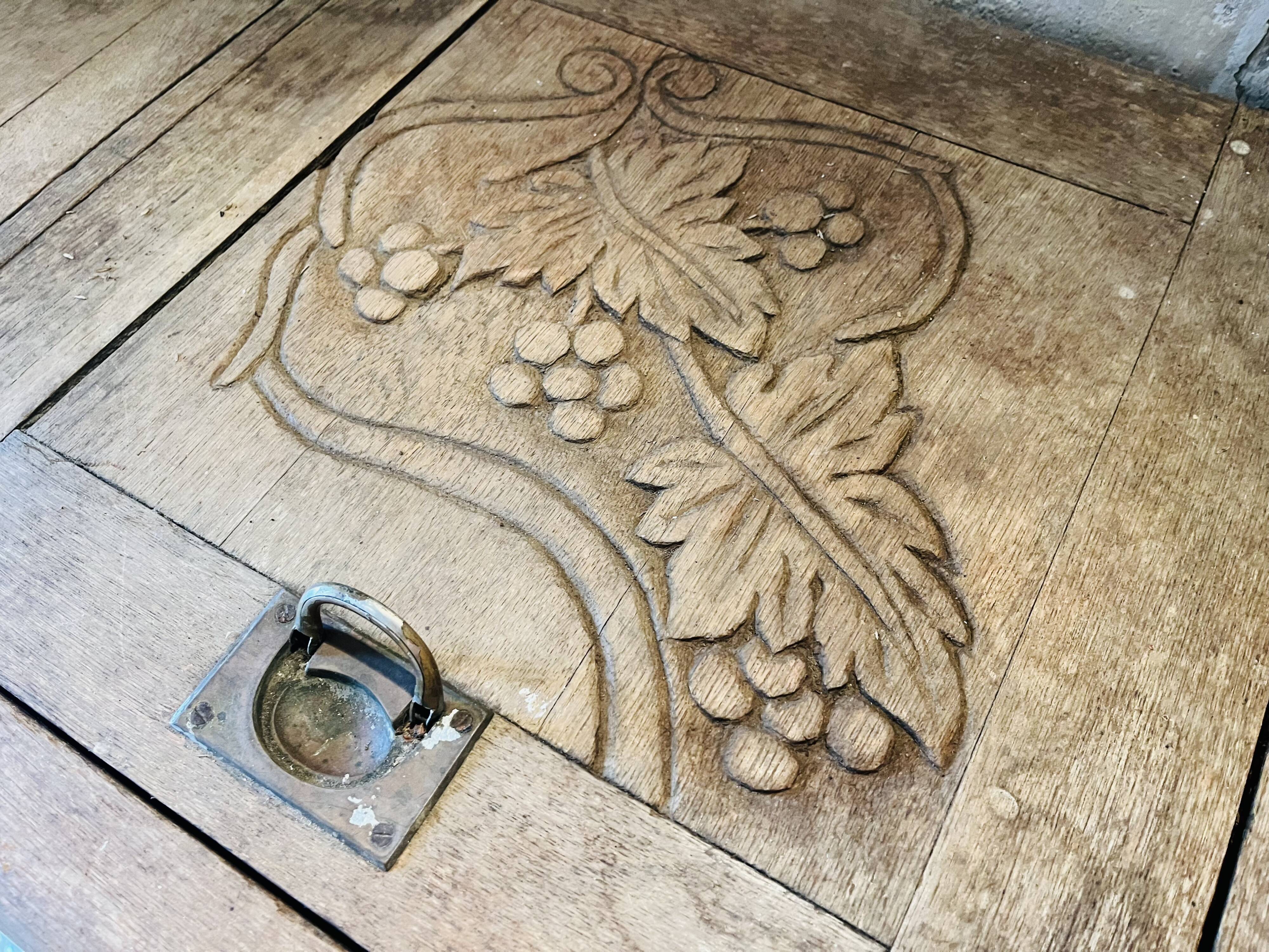 Old wooden refrigerator