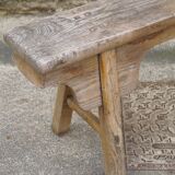 Primitive oak bench
