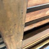 Oak craft cabinet has 13 drawers circa 40's / 50's