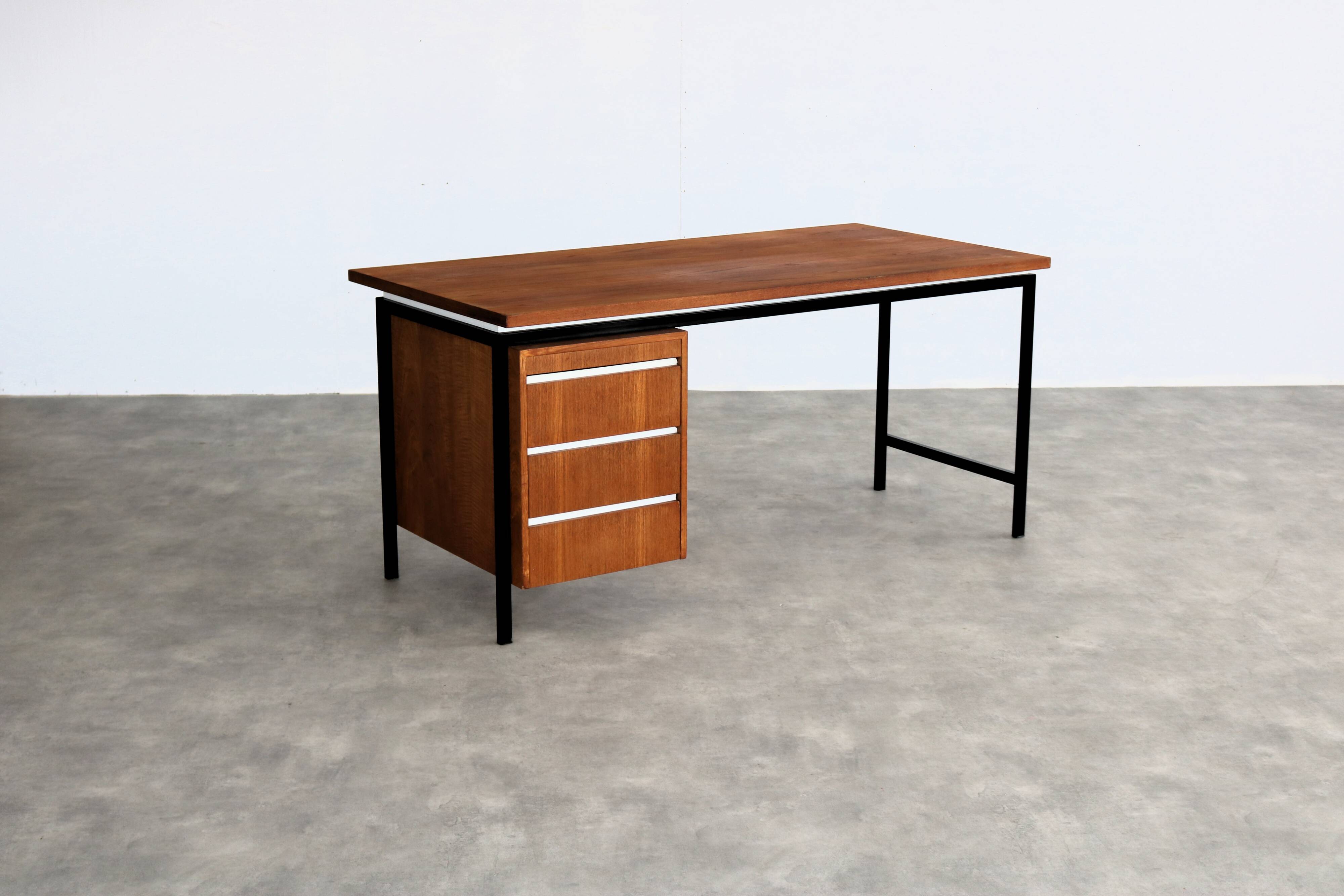 Bureau vintage | teck | métal | années 1960