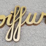 Zinc lettering "hairstyle" 1950