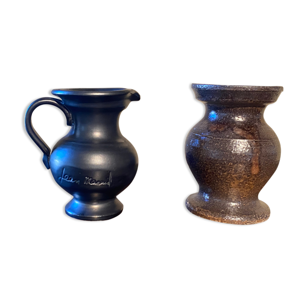 Lot de 2 pichets en céramique Jean Marais