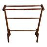 1900s bamboo style wooden towel rack