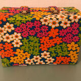 Suitcase sewing sewing box learning vintage flower