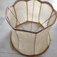 Vintage lampshade in stretched skin
