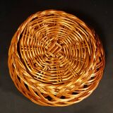 Round wicker basket