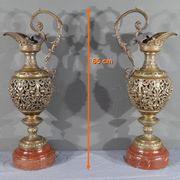 Paire d’aiguières en bronze, art nouveau – 1910