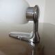 Wall lamps in chromed metal and opaline glass