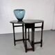 Small antique oak gateleg drop-leaf side table, 1900s