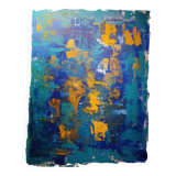 Abstract painting by decorator Erik Huet Alvarez