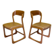 Ensemble de 2 chaises de salle à manger Emile & Walter Baumann, 1960