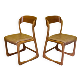Set Of Original Emile & Walter Baumann Dining Room Chairs, 1960s