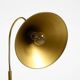 Large original brass table lamp with a conical shade, Mid-Century Modern