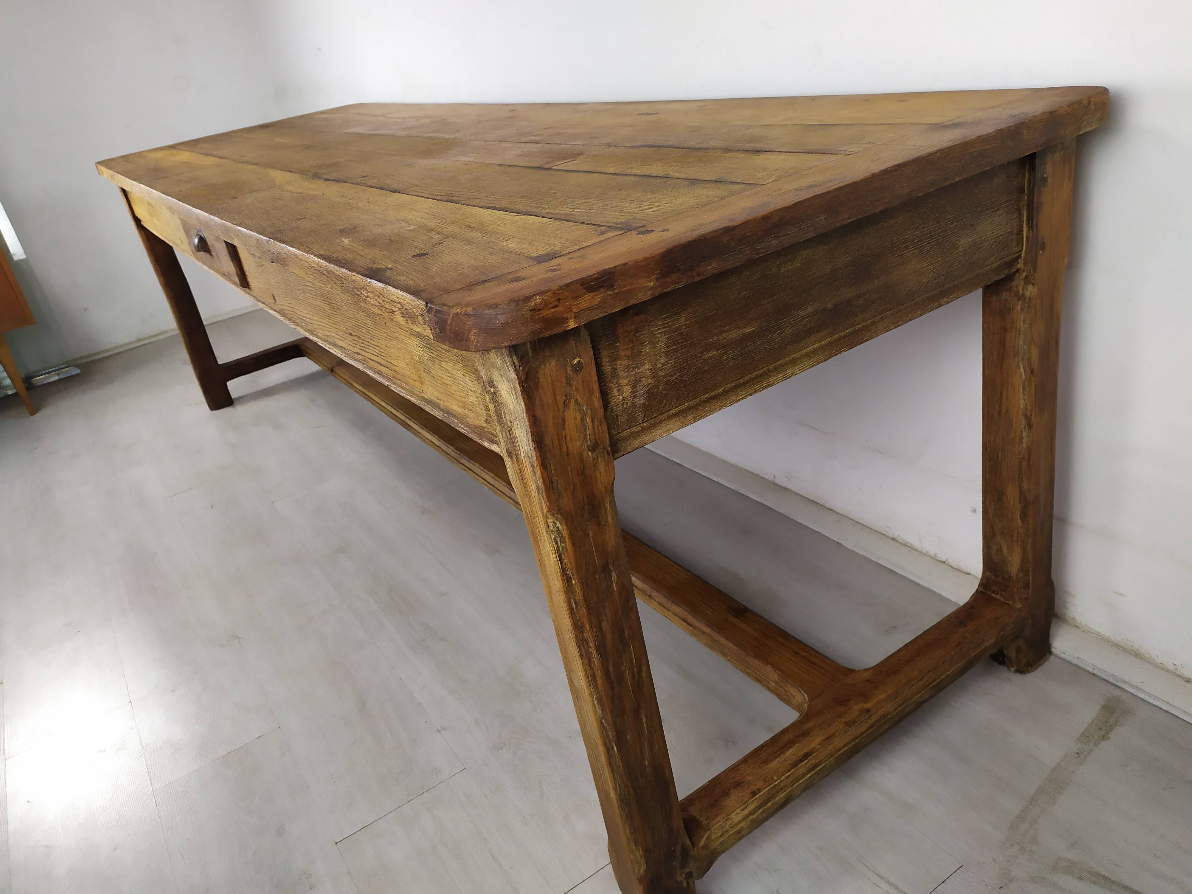 Oak farmhouse table