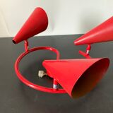 Red vintage wall lamp or ceiling lamp