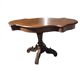 Antique round table in solid oak