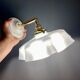 Vintage lampshade in sky blue opaline