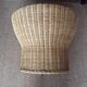 Wicker coffee table