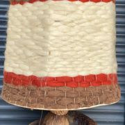 Vintage 70's wool lampshade