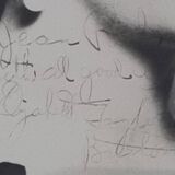 Signed photograph of Elizabeth Taylor, framed silver print 32x37 cm.