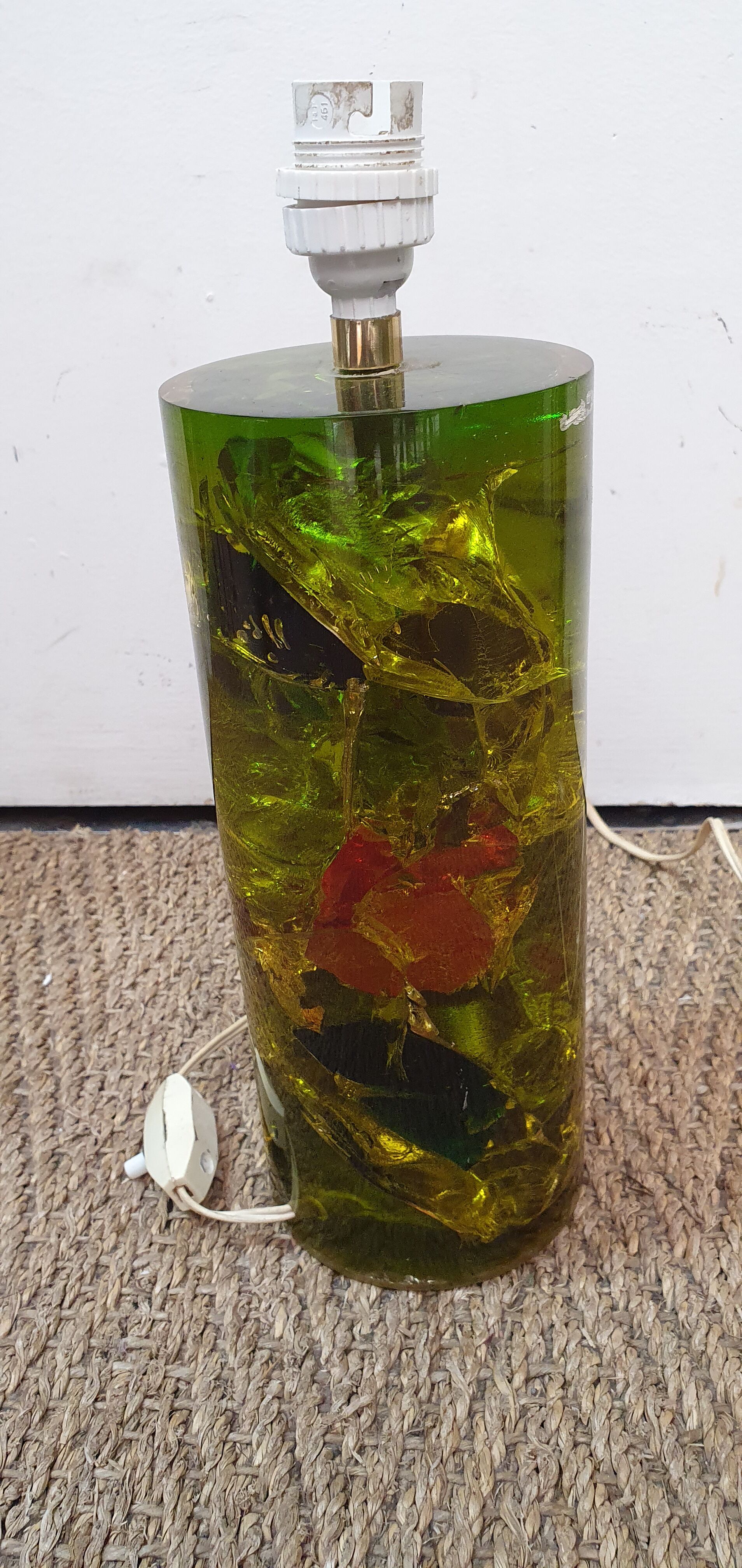 Fractal resin lamp of marie-claude de fouguière 1970