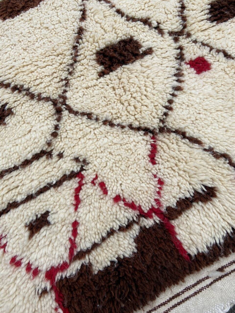 Large contemporary Moroccan Berber rug modern wool design