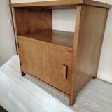 Solid oak bedside table