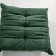 Togo set of armchair and pouf in emerald bucle