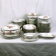 Limoges porcelain service decorated with flowers, mid XXth 57 pieces