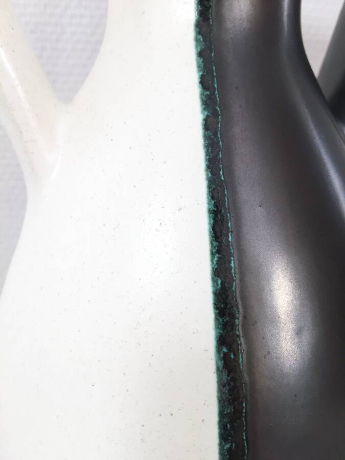 Two-tone vase signed JM Faux – circa 1960