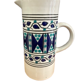 Handcrafted ceramic pitcher from Fes