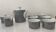 Medaillon Onyx tea set by Theo Baumann and Richard Scharrer for Thomas