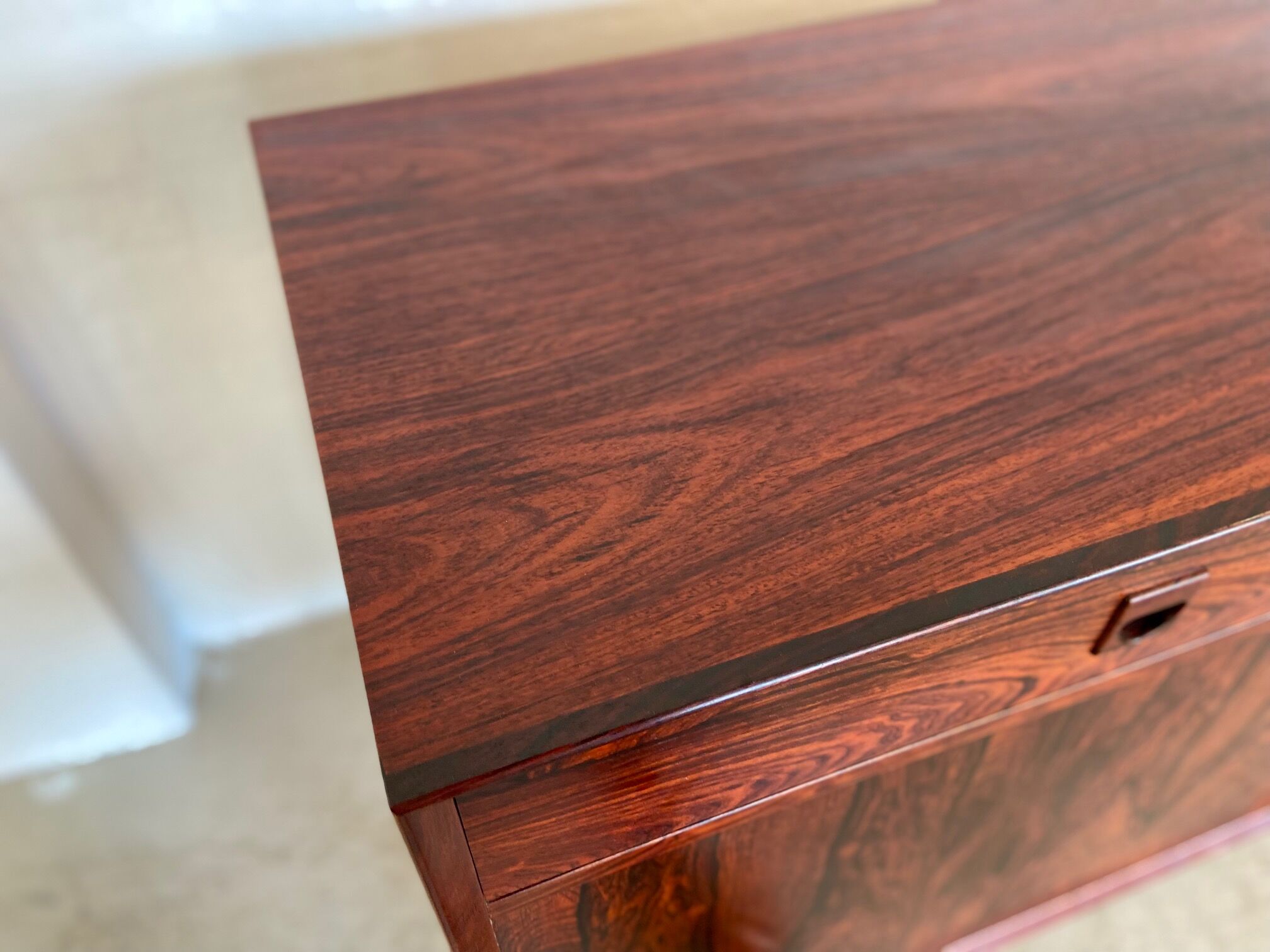 Buffet en palissandre danois vintage rétro des années 1960 par Brouers.