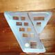 Free-standing glass sculpture by a designer from Reijmyre.