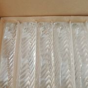 Set of 12 vintage double crystal knife rests with box
